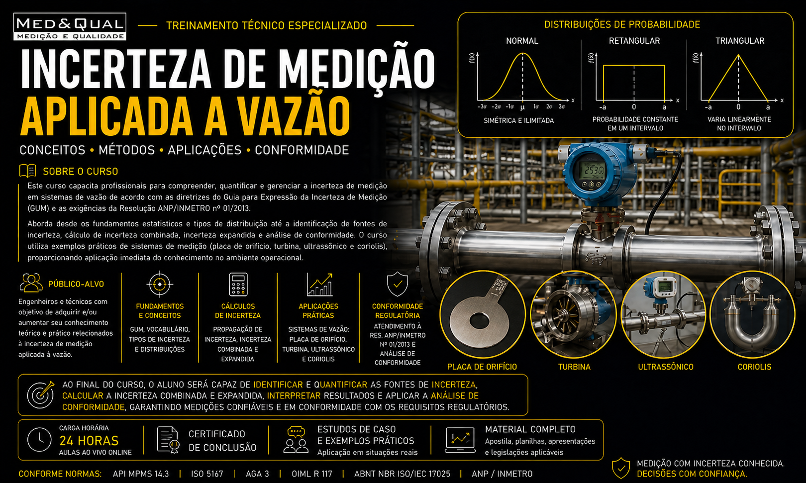 Treinamento Incerteza de Medição Aplicada à Vazão