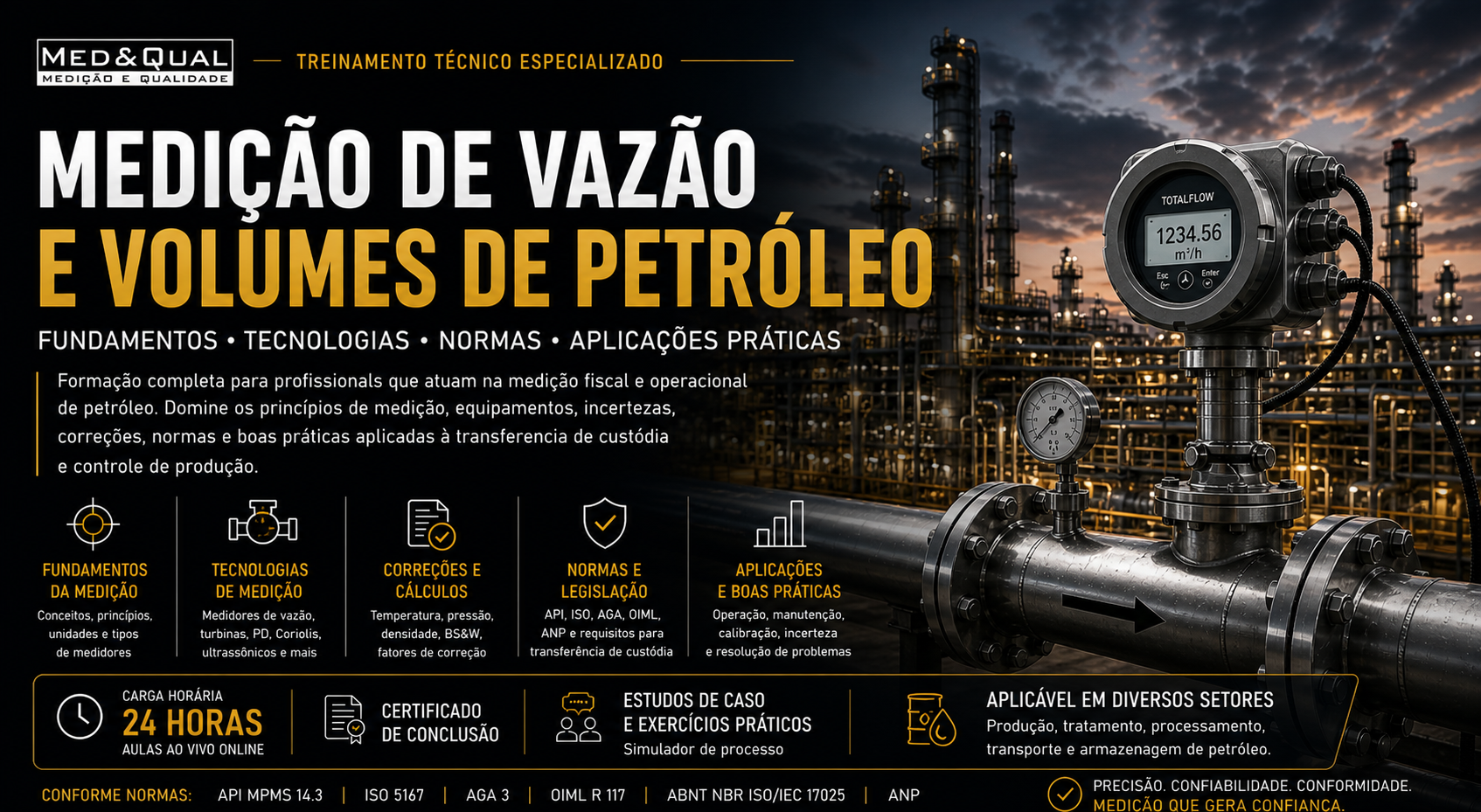 Treinamento Medição de Vazão e Volumes de Petróleo
